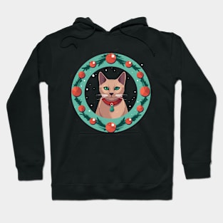 Burmese Cat Xmas Ornament, Love Cats Hoodie